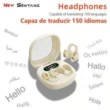 NEW SENYANG 森阳新款领夹式音乐耳机运动耳塞视频TWS HIFI杜比重低音ACC立体声高清通话耳机适用于手机游戏耳机情侣智能马卡龙耳机