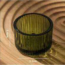 4/5/10/15 Candle Holders Set, 5.5cmX3.5cm Small Glass Tea Light Votive Candle Holders (Candles Not Included), Very Suitable For Wedding Table Center Decorations And Halloween, Christmas Holiday Parties, Birthday Parties, Home Decoration, Room Decoration, Etc.