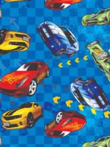 Metallic Gift Bags 30x45 With 50 Units For Children - Sports Cars 30x45 - View 1