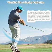 Rope Swing Trainer, Swing Training Aid, Professional Swing Rope Training Aid To Improve Speed, Tempo, Rhythm, Flexibility, Strength, Warm - Practice Equipment Golfers - ban đầu - Xem 9
