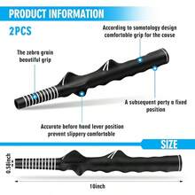 Training Grip Right Handed Swing Grip Trainer Aid Men Club Accessories - 2 + Đen - Xem 3