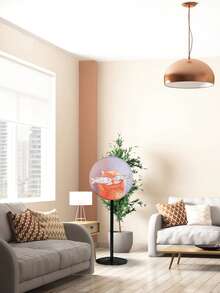 1 pièce, Jolie housse de ventilateur de vache des highlands et de tournesol, Housse anti-poussière pour ventilateur électrique sur pied, Accessoires de décoration pour la maison, Housse anti-poussière avec motif personnalisé, Housse anti-poussière en tissu durable