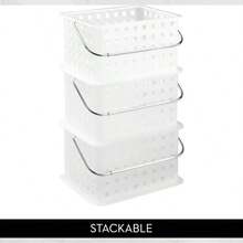 Canasta de SPA, Pequeo, Frost Blanco - Paquete de 1 + Glaseado - Ver 1