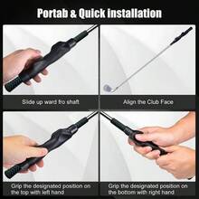 Grip Trainer Swing, Grip Trainer Training Equipment, Grip Trainer Right Hand, Training Aid To Help Train Correct Hand Position - Nâng cấp tay phải màu xanh - Xem 5