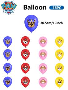 32/1/16/1/12/1/1 件 Paw Patrol 主题派对用品、装饰品、道具和配件 Paw Patrol 主题大、小拨子、横幅、桌布、背景和气球，适合家庭聚会、生日派对、圣诞派对、生日庆祝、周年纪念日、节日活动、户外露营派对等。 - 彩色 - 查看 10