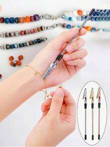 1 buah/2 buah/3 buah Alat Bantu Pemakaian Gelang Aneka Warna, Alat Bantu Pemakaian Gelang, Alat Bantu Aksesori, Klip Buaya untuk Memasang Gelang, Cocok untuk Alat Perhiasan Wanita, Digunakan untuk Memasang dan Mengaitkan Gelang dan Kalung Perhiasan - MultiWarna - View 2