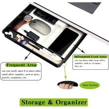 Under Desk Drawer Storage Organizer 2 Pack Large And Small Black (Please Note Drawer Size No Lip Under Desktop) 2 Installation Methods (Screw Or Adhesive)