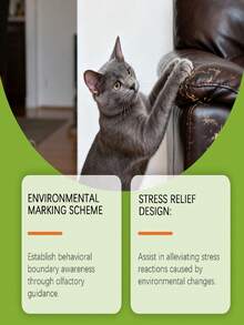 2瓶/套 猫咪防抓喷雾，轻轻喷洒即可解决宠物抓挠问题，防止猫咪啃咬抓挠，驱赶猫咪远离猫窝，模拟猫咪不喜欢的难闻气味，猫咪舔舐时会感到苦涩。 - 彩色 - 查看 6