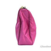 Versace Small Dahlia Nylon Fabric Medusa Pendant Crossbody Shoulder Purse Bag - 酒紅色 - 查看 3