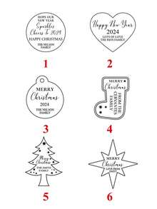 5/10/30/50Pcs Personalized Christmas Tags Gold Acrylic Mirror Tags Wedding Tag Thank You For Coming Wedding Name Tag Customized Baby Shower Favors Christening Tag - Multicolor - View 6