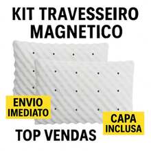 Kit Of 2 Magnetic Orthopedic Pillows With Infrared Anti-Snoring Pain Relief - 2 CÁI GỐI - Xem 1