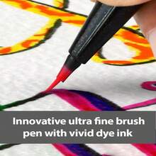 Arts Brush Sign Pen Artist Wallet Of 12 Assorted Standard Colours SESF30C12