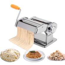 Macchina per la pasta manuale – Rullo tagliapasta in acciaio inox per pasta fatta in casa, sfoglie di lasagne, gnocchi, spaghetti, tagliatelle