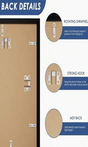 PEALSN 11x14 Picture Frame Set Of 6, Display Pictures 8x10 With Mat Or 11x14 Without Mat For Wall Mounting Or Table Top, Photo Frames Collage For Wall Decor, Black Woodgrain - ColorQ - 查看 3