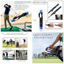 Grip Trainer, Training Aid, Grip Kit, Club Grips, Grip Trainer Club Design Swing Correction And Muscle Drills Accessories Gifts - 右手(灰色) - 查看 2