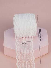 10 Meter/Rolle Spitzenborte Stoffband mit Blumen Muster für Nähen, DIY Basteln, Scrapbooking, Geschenkverpackung, Haarschleifen, Hochzeit, Brautstrauß, Baby-Shower Dekorationen