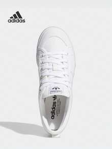 Adidas Zapatillas Adidas NIZZA PLATFORM, zapatillas de lona con suela gruesa clásicas, zapatos de moda vulcanizados casuales con suela gruesa, zapatos vulcanizados clásicos para monopatín con suela de goma reforzada