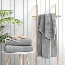 4 Pcs XL Toallas de Bao para Cuerpo 140CM - Juego Toallas de Bao Algodn de 600 gsm, Suave Toalla, Fuerte Absorcin Agua y Secado Rpido, Blanco 70x 140 - 4Pcs Grande Toallas Gris - Ver 5