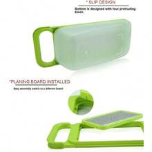 Good Grips Complete Grater Slicer Set 4 in 1 Onion Chopper, Vegetable Slicer, Fruit and Cheese Cutter Container With Storage Lid Pink - Verde - Ver 6