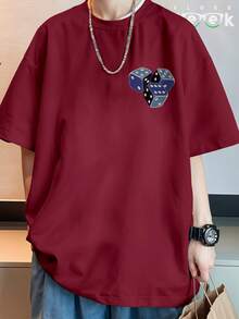 T-Shirt Oversized Shirt Streetwear Dice Games Graffiti Urban Typography REF 7330 FLUXOGEEK - Màu Tím - Xem 6