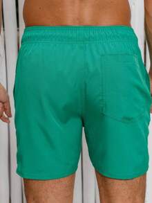 Short Mauricinho Masculino Tactel Secagem Rápida Academia Corrida Praia Estilo Esportivo - Verde - Visão 2