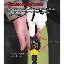 2 Pcs Grip Trainer, Lightweight Training Aid To Help Train Correct Hand Position, Right Hand Swing Trainer - 黃色/藍色 - 查看 6