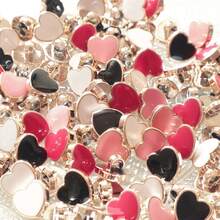 10/20/30/50/100 件心形塑料纽扣，毛衣、羊毛衫、衬衫、DIY 工艺品装饰纽扣