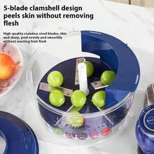 1pc Automatic Fruit Peeler, Kitchen Essential, Suitable For Peeling Green Grapes, Tomatoes, Loquats, Dates, Garlic, Olives, Red Grapes, Grapes And Other Fruits & Vegetables, Baking Supplies, Kitchen Organization, Party Supplies - Multicolor - View 5