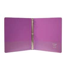 Cardinal Ring Binder, Letter Size, Black Color O Hardware, 1.5" Inches - Purple - View 2