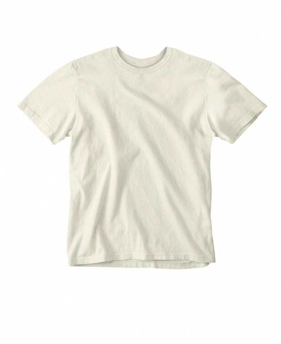 Plain Shirt Cotton T-Shirt Men's Blouse 100% Cotton Simple Summer Regular Fit None Halloween Christmas - 米色 - 查看 1