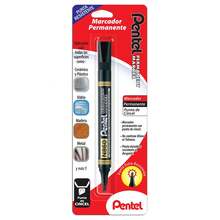 Marcador Permanente de Cincel en Blíster - Negro, Larga Duración, Modelo N860BP - A - Negro - Ver 1