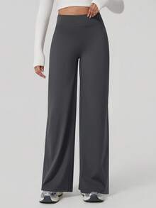 NcmRyu 1件装 女士高腰弹力提拉宽松喇叭裤运动紧身裤