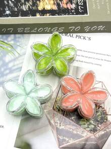 1 pieza/3 piezas/6 piezas/9 piezas Pinza de pelo de plástico ABS con estampado floral, pasador de pelo dulce para playa, viaje, fiesta, vacaciones, regreso a clases, nuevo lanzamiento 2025 Accesorios de pelo de invierno