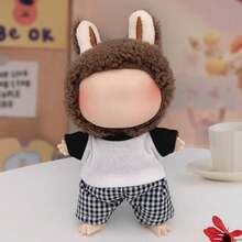 17 Cm Doll Clothing Set,Compatible With Labubu,Clothing Set Suitable For 6.7-Inch Doll Set, Fashionable And Unique And Clothing Accessories, Suitable For First/Second/Third Generation Dolls To Play And Display ,Clothes And Pants Set Only,(Excluding Dolls ) - Multicolor - View 7