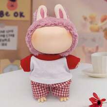 17 Cm Doll Clothing Set,Compatible With Labubu,Clothing Set Suitable For 6.7-Inch Doll Set, Fashionable And Unique And Clothing Accessories, Suitable For First/Second/Third Generation Dolls To Play And Display ,Clothes And Pants Set Only,(Excluding Dolls ) - Multicolor - View 6