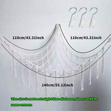 1pc Large Boho Stuffed Animals Net, Toy Hammock, Mesh Hammock Plush Toy Hanging Storage With Tassel Hooks,Stuff Animal Storage Corner Hanging Net Holder, For Bedroom Decorations, Festival Decor ,Room Decor, Home Decor Bedroom Decor, Dress Pants Shoes Jeans Boots Skirt