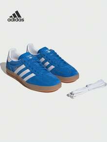 Adidas GAZELLE INDOOR SHOES Classic Sneakers, Suede Upper, Rubber Outsole, Contrast Heel Patch And 3-Stripes - Royal Blue - View 7