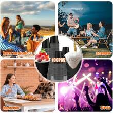 CHENGBAO vasos de reutilizables 16OZ Fiestas Bodas vasos reutilizables CHENGBAO 16OZ para fiestas bodas eventos ecologicos lavables y resistentes paquete multiple uso profesional y domestico material durable sin BPA perfecto para banquetes picnic catering y celebraciones ahorro y comodidad facil transporte almacenaje - Naranja - Ver 8