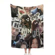 ZLIENSZUS Stray-k-ids Flanell-Decke - Weich und warm, ganzjährig bedrucktes Design mit Musiknoten, Schmetterlingen & Sternen, gemischte Farben für Bett, Sofa, Camping - Perfektes Geschenk für Wohnkultur, Sofadecke, fantasievolles Design, weiche Textur, Bettdecke, gemütliches Material, gemütliches Wohnen