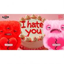 Spin Master Muñeco de peluche Fuggler Love Monster Series, feo y lindo, con dientes graciosos, de 8.66 pulgadas, con licencia oficial, regalo para Halloween, Navidad, cumpleaños, coleccionable para adultos, niños, parejas, amigos, regalo festivo - Monstruo del amor-problema Monstruo estrella-rosa - Ver 5