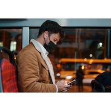 Equate Disposable Earloop Face Masks, Black (25 Count Per Pack) - 3-Pack Value Set