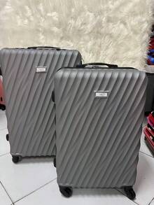 LARGE 40kg Travel Suitcase Large For Buses 360° Wheels POLYPROPYLENE Material - Cinza - 查看 11
