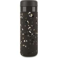 WandP Porter Insulated Bottle 20 Oz Charcoal Terrazzo Clean Taste Ceramic Coating For Water Coffee And Tea Wide Mouth Vacuum Insulated Dishwasher  WPPCB20TZCH
