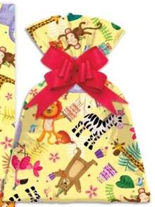 Metallic Gift Bags 30x45 With 50 Units For Children - Party at the Zoo 30x45 - View 3