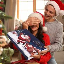 24 Days Countdown Fillable Gift Box 2025 Christmas Advent Calendar Empty Box Christmas New Year Party Surprise DIY Gift