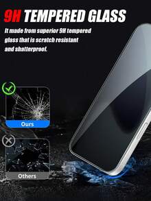 5片装高清钢化玻璃屏幕保护膜，兼容苹果设备，防刮擦、防碰撞、疏油涂层、触感顺滑，兼容苹果X/XR/11/12/13/14/15/16/16Plus/16Pro/16ProMax/16e/17/17 Air/17 Pro/17 Pro Max系列 - 無色 - 查看 7