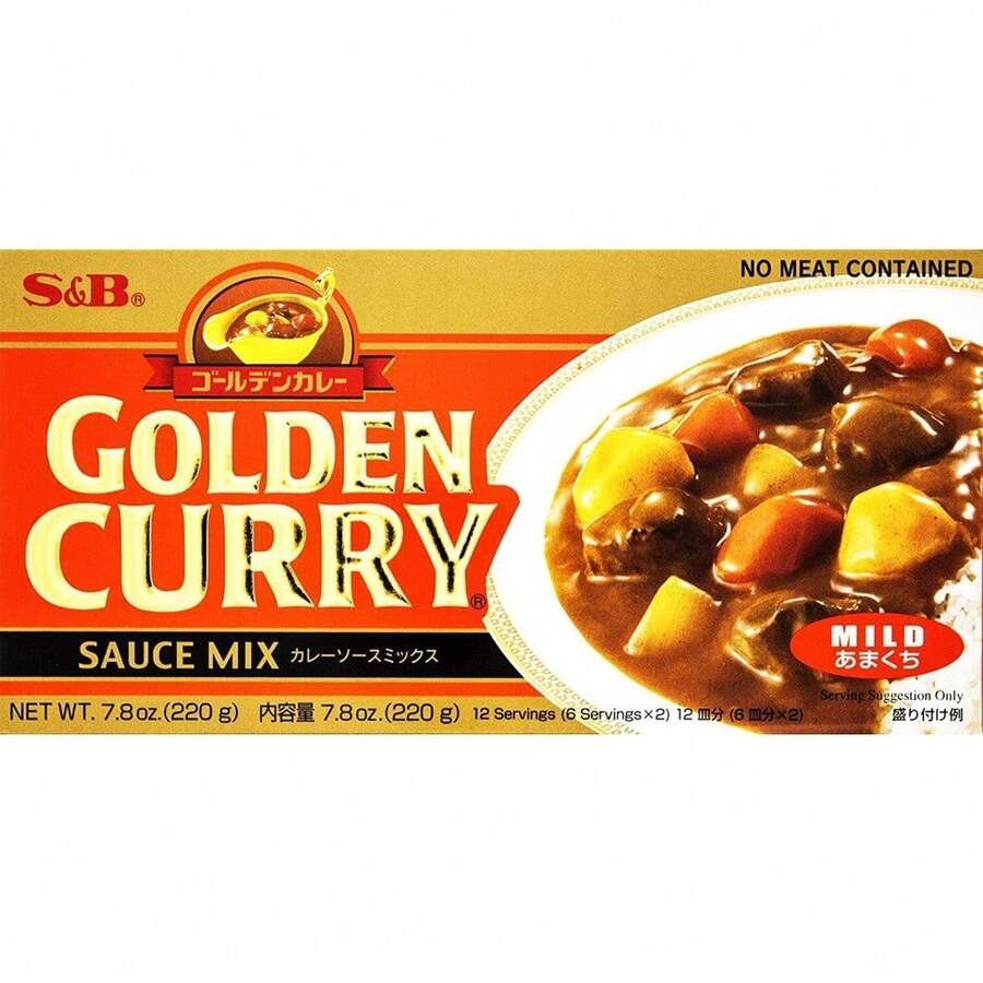 Tempero Japonês Golden Curry Suave Amakuchi 220G S&B - 220g - Visão 1