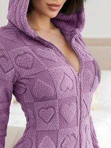 Women Rompers - Lila - Görünüm 3