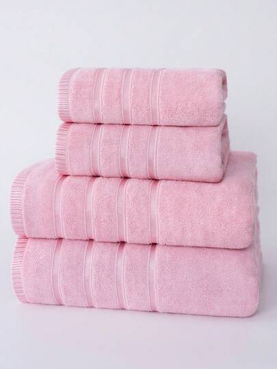 1pc/2pcs Bamboo Fiber Towel Set - Lightweight & Soft, Super Absorbent Bath Towel And Hand Towel [Thin Version], Quick-Drying, Skin-Friendly, Durable, Modern Bathroom Accessory, Perfect Gift For Family And Friends (40x75cm And 70x140cm)