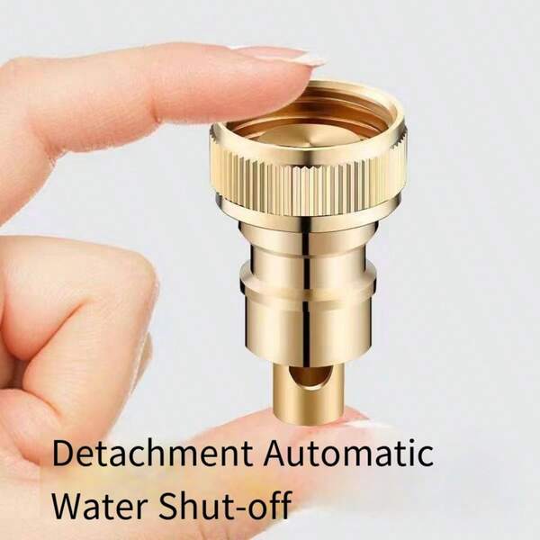 4" Washing Machine Water Faucet Automatic Shut-Off Valve, Universal Anti-Leak Adapter Connector